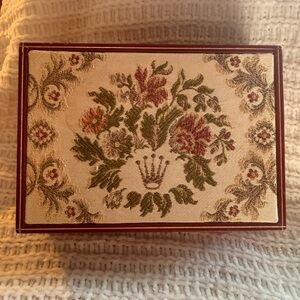 Rolex Burgundy Box with Gold Accents